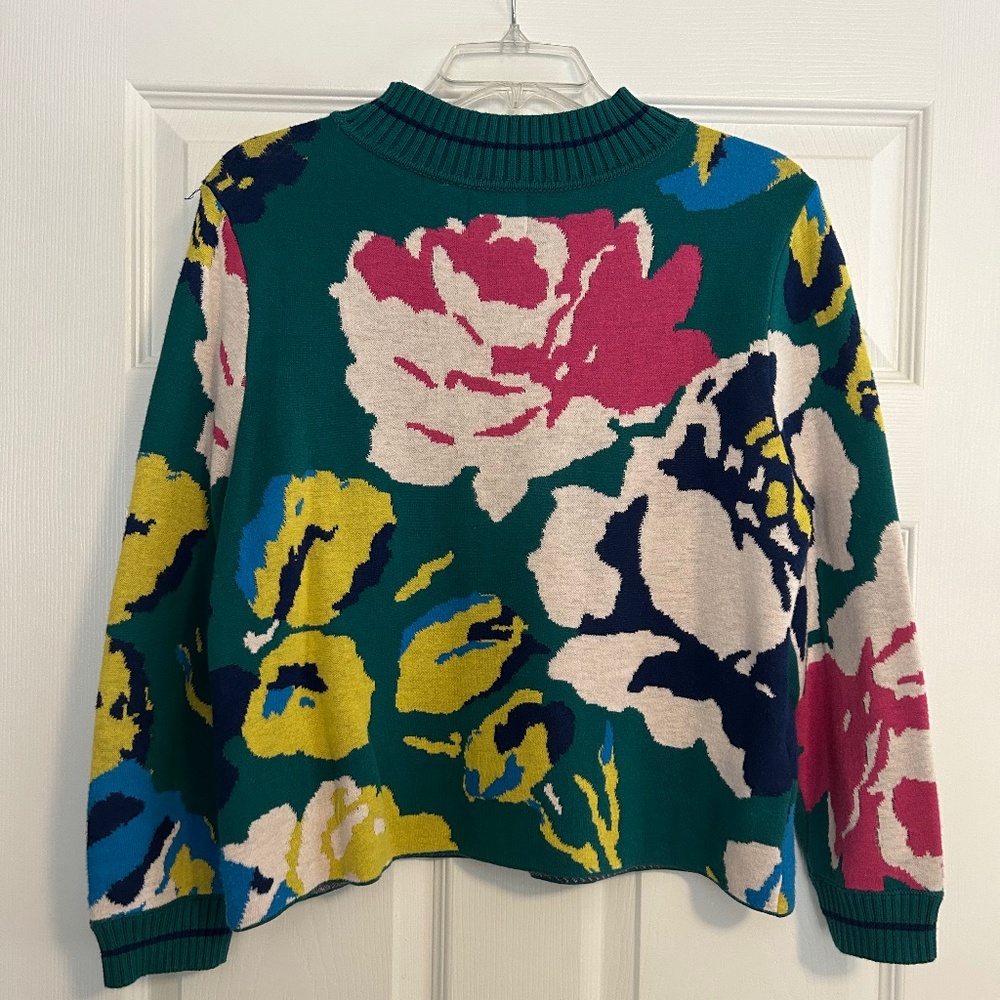 Anthropologie HWR Floral sweater